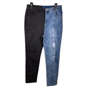 Rehab Lab Jeans Denim Pants Size Large 30 Waist Black & Medium Wash Combo